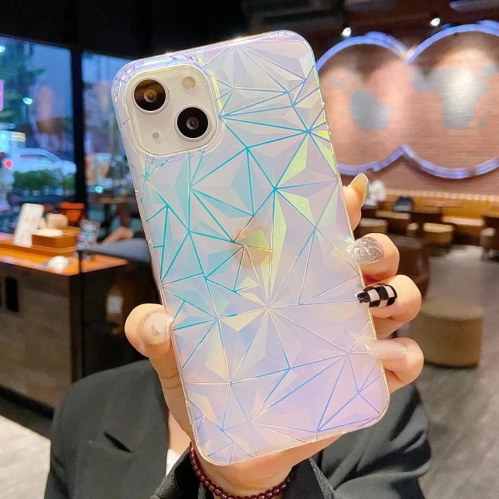 NEW iPhone 13/12/Pro/Max Luxury Laser Gradient Clear Phone Case
